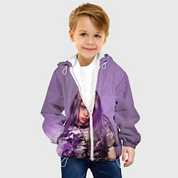 Куртка с капюшоном детская Billie Eilish: Violet Fashion, цвет: 3D-белый — фото 2