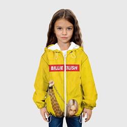 Куртка с капюшоном детская Billie Eilish, цвет: 3D-белый — фото 2