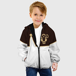 Куртка с капюшоном детская Черный Клевер: Мантия, цвет: 3D-черный — фото 2