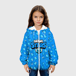 Куртка с капюшоном детская Brawl Stars: Blue Team, цвет: 3D-белый — фото 2