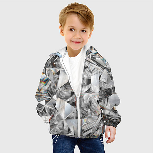 Детская куртка Бриллиантовый блеск / 3D-Белый – фото 4
