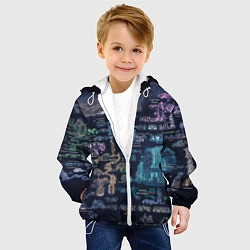 Куртка с капюшоном детская HOLLOW KNIGHT WORLD, цвет: 3D-белый — фото 2