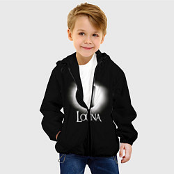 Куртка с капюшоном детская Louna, цвет: 3D-черный — фото 2