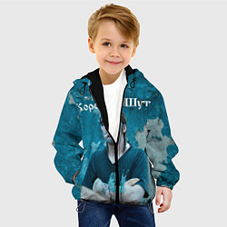 Куртка с капюшоном детская Король и Шут Анархия спина, цвет: 3D-черный — фото 2