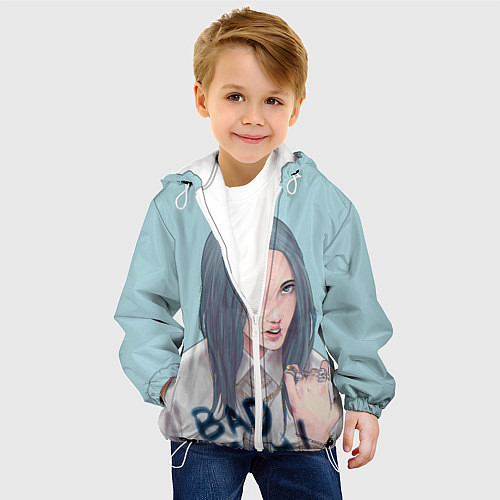 Детская куртка Billie Eilish: Bad Guy / 3D-Белый – фото 4