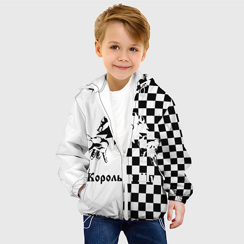 Детская куртка Король и Шут / 3D-Белый – фото 4