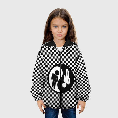 Детская куртка Billie Eilish: Yin-Yang / 3D-Черный – фото 3
