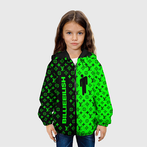 Детская куртка BILLIE EILISH x LV Green / 3D-Черный – фото 3