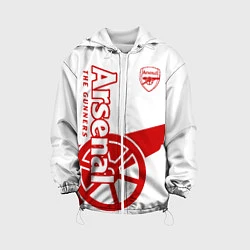 Куртка с капюшоном детская Arsenal, цвет: 3D-белый