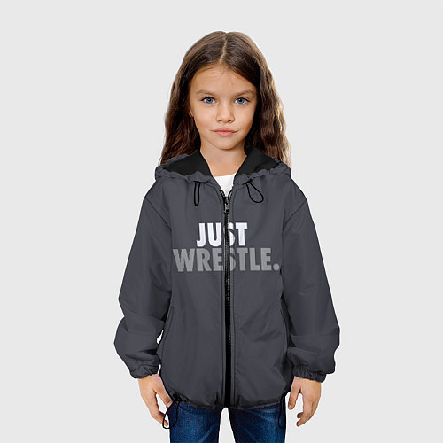 Детская куртка Just wrestle / 3D-Черный – фото 3