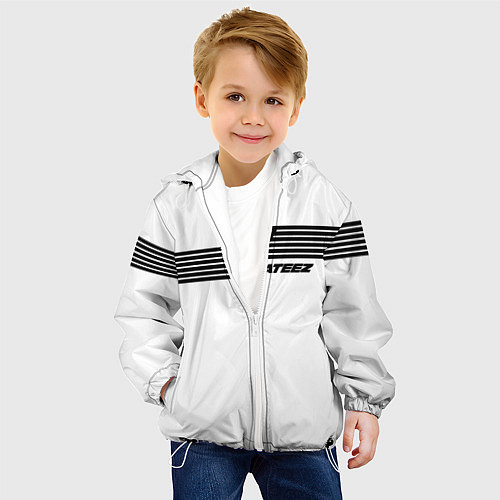 Детская куртка Ateez / 3D-Белый – фото 4