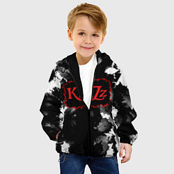 Куртка с капюшоном детская Князь Анархия спина, цвет: 3D-черный — фото 2