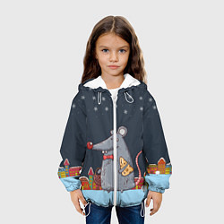 Куртка с капюшоном детская Мышка с сыром, цвет: 3D-белый — фото 2