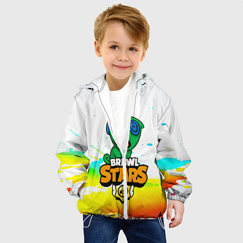Детская куртка BRAWL STARS LEON / 3D-Белый – фото 4