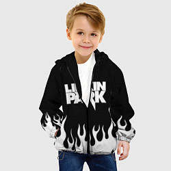 Куртка с капюшоном детская Linkin Park: Black Flame, цвет: 3D-черный — фото 2