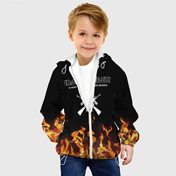 Куртка с капюшоном детская Iron Maiden, цвет: 3D-белый — фото 2