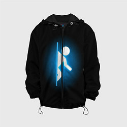 Куртка с капюшоном детская Portal, цвет: 3D-черный