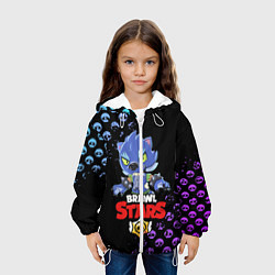 Куртка с капюшоном детская BRAWL STARS ОБОРОТЕНЬ LEON, цвет: 3D-белый — фото 2