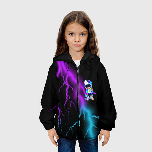 Детская куртка Brawl Stars LEON / 3D-Черный – фото 3
