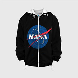 Куртка с капюшоном детская NASA Краски, цвет: 3D-белый