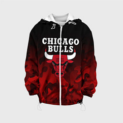 Куртка с капюшоном детская CHICAGO BULLS, цвет: 3D-белый