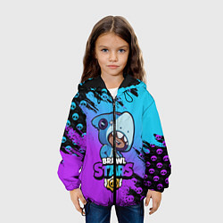 Куртка с капюшоном детская Brawl Stars LEON SHARK, цвет: 3D-черный — фото 2