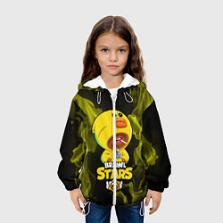Куртка с капюшоном детская Brawl Stars SALLY LEON, цвет: 3D-белый — фото 2