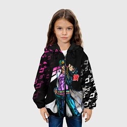Куртка с капюшоном детская JOJOS BIZARRE ADVENTURE, цвет: 3D-черный — фото 2