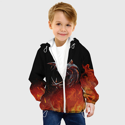 Детская куртка Ведьмак сериал / 3D-Белый – фото 4