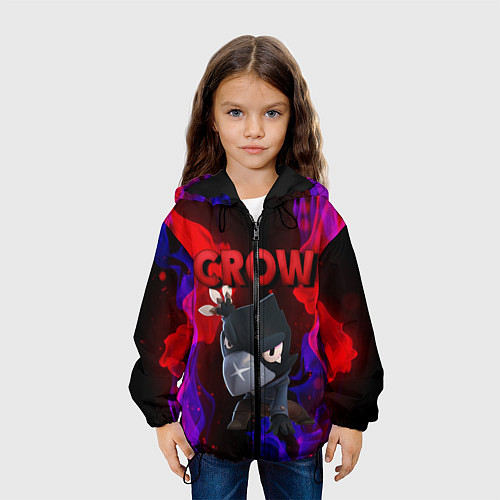 Детская куртка Brawl Stars CROW / 3D-Черный – фото 3
