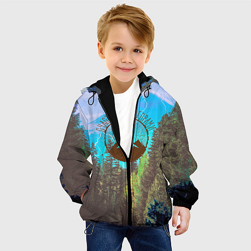 Детская куртка Счастье не за горами / 3D-Черный – фото 4