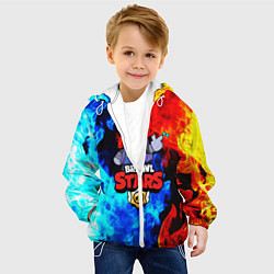 Куртка с капюшоном детская BRAWL STARS RICOCHET, цвет: 3D-белый — фото 2