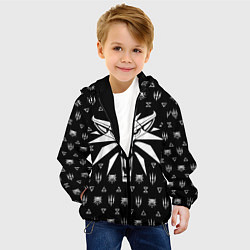 Куртка с капюшоном детская ВЕДЬМАК, цвет: 3D-черный — фото 2