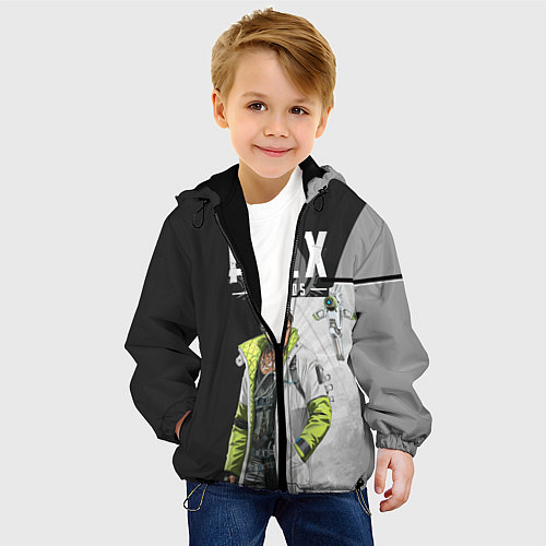 Детская куртка Apex Legends / 3D-Черный – фото 4