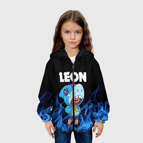 Детская куртка BRAWL STARS LEON SHARK / 3D-Черный – фото 3