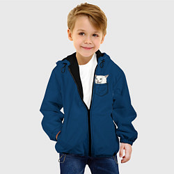 Куртка с капюшоном детская СМАДЖ В КАРМАНЕ, цвет: 3D-черный — фото 2