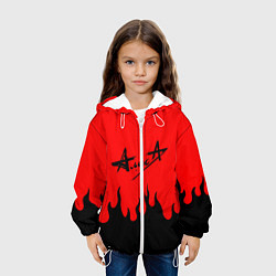Куртка с капюшоном детская АлисА, цвет: 3D-белый — фото 2