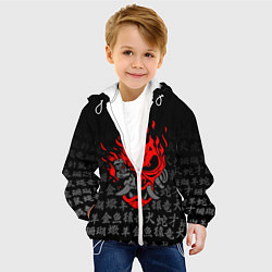 Куртка с капюшоном детская CYBERPUNK 2077 KEANU REEVES, цвет: 3D-белый — фото 2