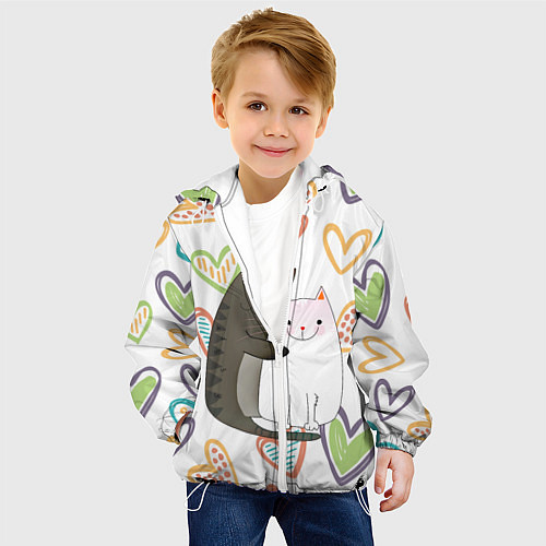 Детская куртка Сладкая парочка / 3D-Белый – фото 4