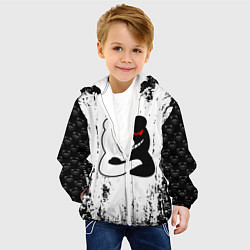 Куртка с капюшоном детская MONOKUMA, цвет: 3D-белый — фото 2