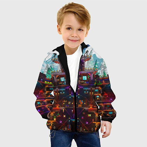 Детская куртка Terraria / 3D-Черный – фото 4