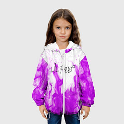 Куртка с капюшоном детская LIL PEEP FIRE, цвет: 3D-белый — фото 2