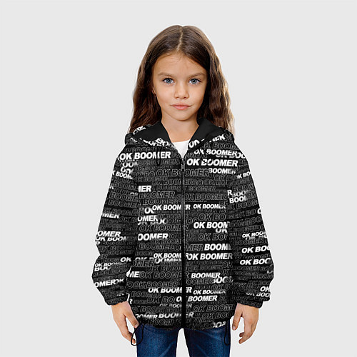 Детская куртка OK BOOMER / 3D-Черный – фото 3
