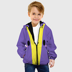 Куртка с капюшоном детская BRAWL STARS BEA, цвет: 3D-черный — фото 2