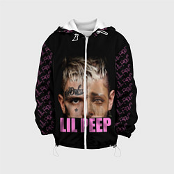 Куртка с капюшоном детская Lil Peep, цвет: 3D-белый