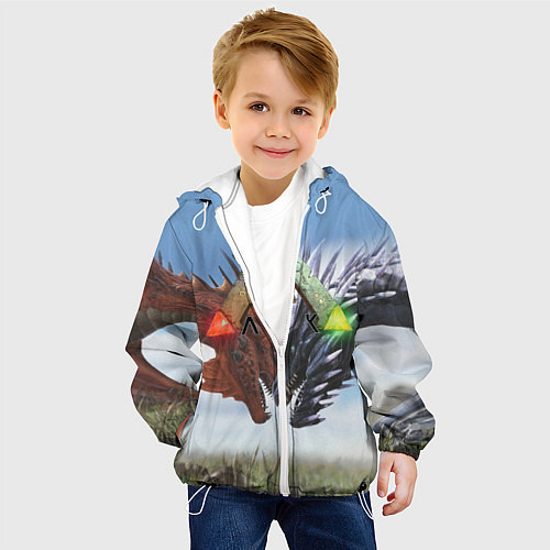 Детская куртка Ark Survival Evolved / 3D-Белый – фото 4
