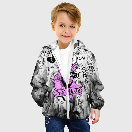 Детская куртка LIL PEEP / 3D-Белый – фото 4