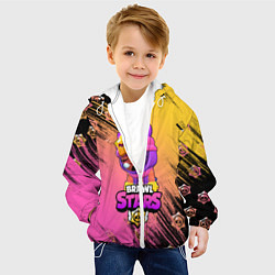 Куртка с капюшоном детская Бравл старс Сэнди, цвет: 3D-белый — фото 2