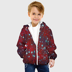Куртка с капюшоном детская Звезды, цвет: 3D-белый — фото 2