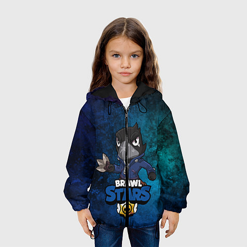 Детская куртка Brawl Stars CROW / 3D-Черный – фото 3
